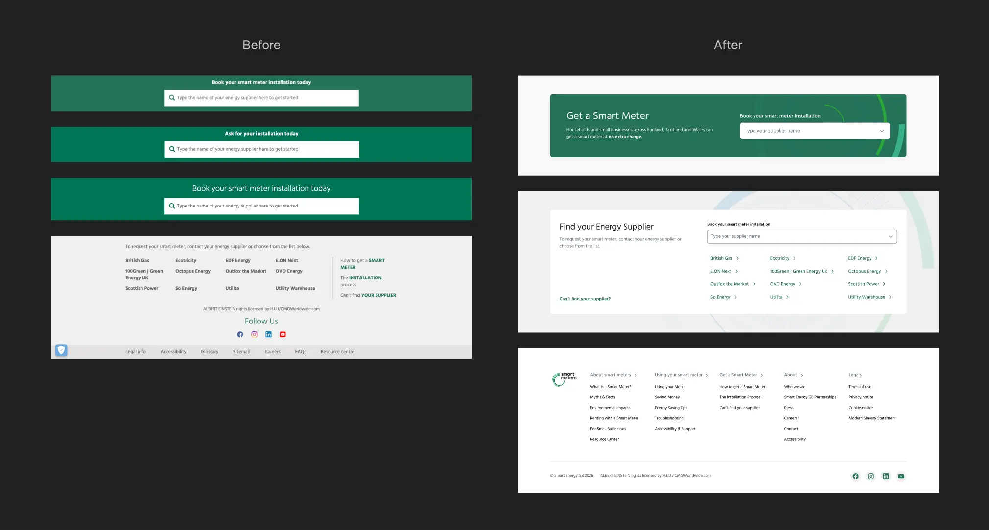 Click-out-to-supplier conversion section